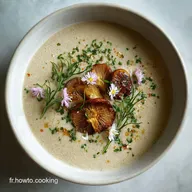 Recette Velout&eacute; de Champignons pour 4 Personnes