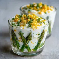 Verrine Asperge Oeuf Mimosa en 25 Minutes