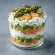 Verrine Asperge Saumon au Mascarpone
