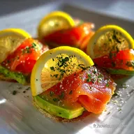 Recette de verrine avocat et saumon fum&eacute; au citron: Fra&icirc;cheur & Saveur