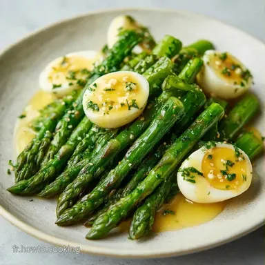 Asperges et &OElig;uf Dur pour 4 Personnes Fiche recette