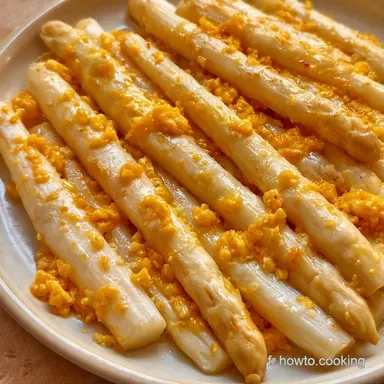 Asperges &OElig;ufs Mimosa pour 4 Portions Fiche recette
