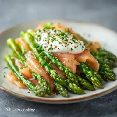 Asperges Saumon Fum&eacute; pour 4 Personnes Fiche recette