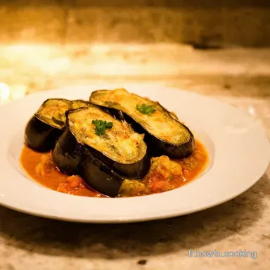 Recettes Aubergines &agrave; la Proven&ccedil;ale Un D&eacute;lice Ensoleill&eacute; Fiche recette