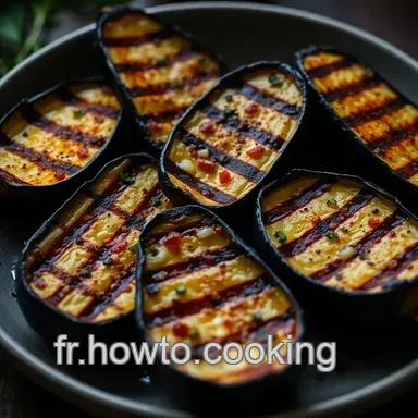 Aubergines au Four Grill&eacute;es : Recette M&eacute;diterran&eacute;enne Facile et Savoureuse Fiche recette