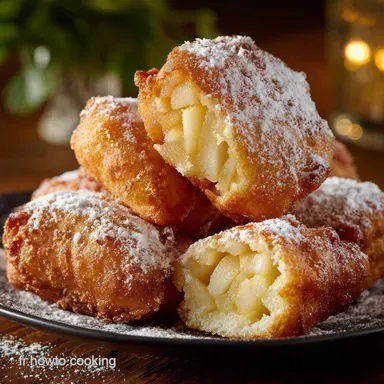 Beignets aux Pommes Recette L&eacute;g&egrave;re Moelleuse et Croustillante Fiche recette