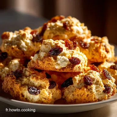 Biscuits L&eacute;gers au Yaourt et aux Raisins Secs Moelleux et Di&eacute;t&eacute;tiques Fiche recette