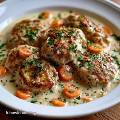 Recette de Blanquette de Veau Velout&eacute;e Fiche recette