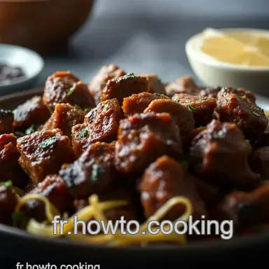 Boeuf Kebab Marin&eacute; &agrave; la Libanaise : Recette Facile du Leb Restaurant Fiche recette