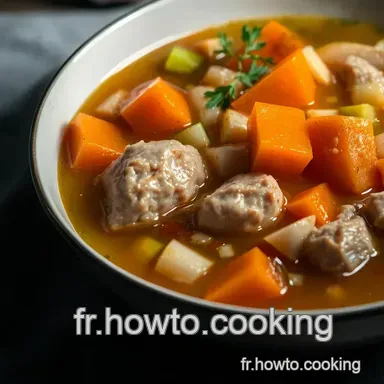 Bouillon de Volaille R&eacute;confortant : Recette Maison Facile et Savoureuse Fiche recette