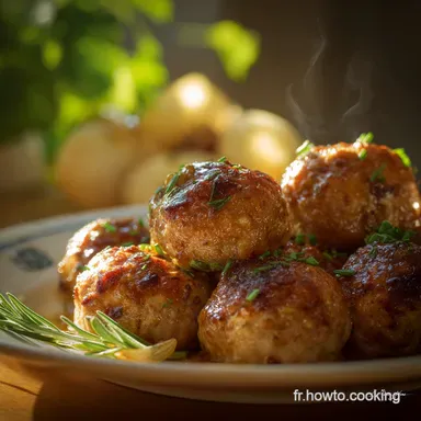 Boulettes ultra moelleuses Le secret pour un plat de Mamie inoubliable Fiche recette