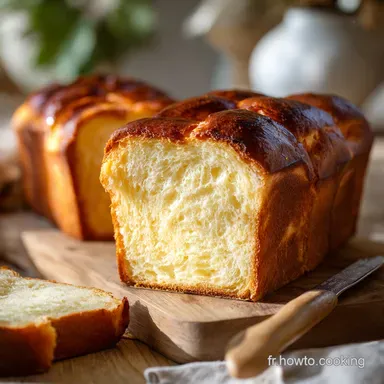 Brioche au Yaourt Moelleuse La Recette Maison Facile &agrave; la Mie Filante Fiche recette