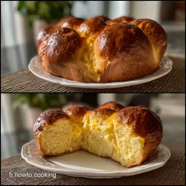 Brioche L&egrave;gre au Fromage Blanc Plat: Mieux que la Beurr&eacute;e Fiche recette