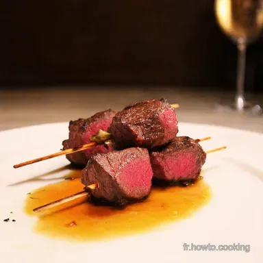 Brochette boeuf marin&eacute; Ma recette Proven&ccedil;ale si facile Fiche recette