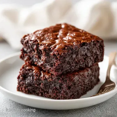 Brownie Chocolat Noir pour 9 Portions Fiche recette