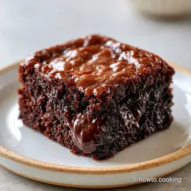 Brownie Fudge Am&eacute;ricain Pour 20 Carr&eacute;s Fiche recette