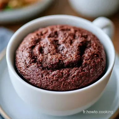 Brownie Mug Cake Express en 6 Minutes Fiche recette