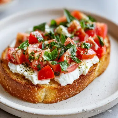 Recette de Bruschetta Au Four Classique en 23 Minutes Fiche recette