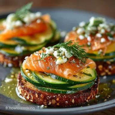 Recette Bruschettas Courgettes Saumon Aneth Rapide Fiche recette