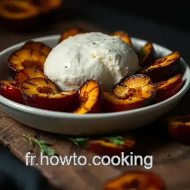 Burrata aux P&ecirc;ches Grill&eacute;es: Un d&eacute;lice estival! Fiche recette