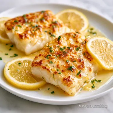 Cabillaud Citron et Ail pour 4 Personnes Fiche recette