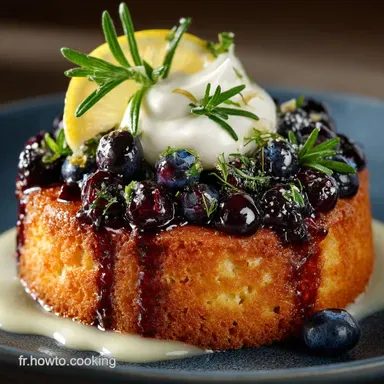 Cake au Yaourt et aux Myrtilles Recette Moelleuse Facile Zeste de Citron Fiche recette