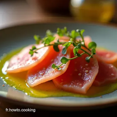 Carpaccio de SaintJacques à la Truffe Recette Facile et Élégante Fiche recette