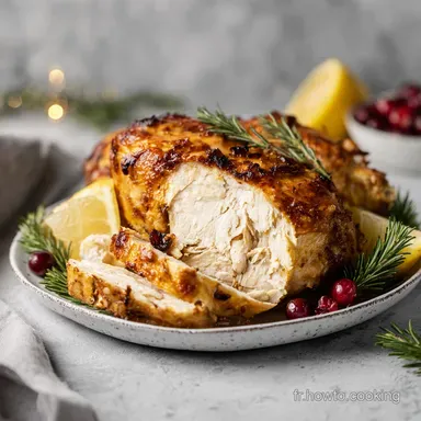 Chapon Farci de Noel Recette Facile : Cuisson Moelleuse 3h 55min Fiche recette