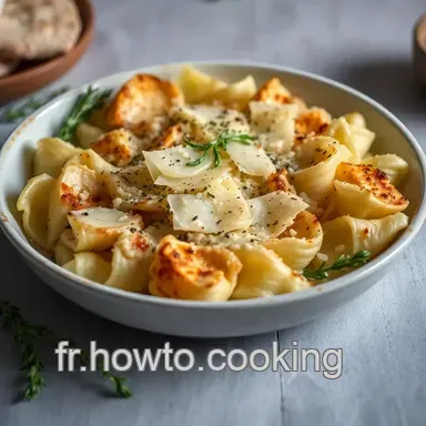 Chou-Fleur R&ocirc;ti au Parmesan et aux Herbes de Provence Fiche recette