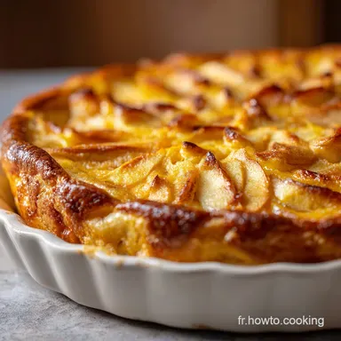 Clafoutis Aux Pommes Recette de Grand-M&egrave;re pour 8 Fiche recette