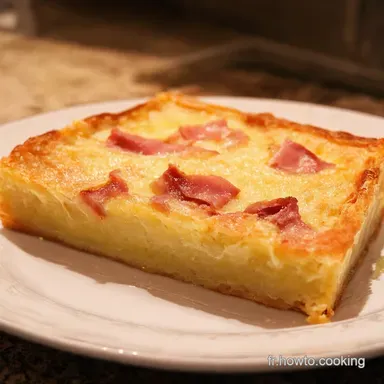 Clafoutis Sal&eacute; au Jambon et Parmesan Facile Ma Recette Inratable Fiche recette