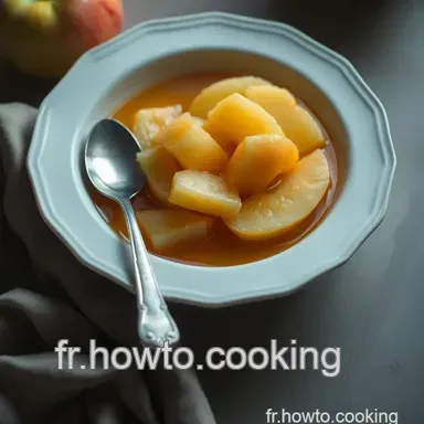 Recette Compote de Pomme Sans Sucre : Simple et D&eacute;licieuse Fiche recette