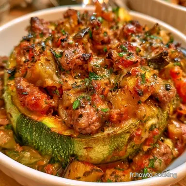 Courgettes Farcies Ratatouille pour 4 Fiche recette