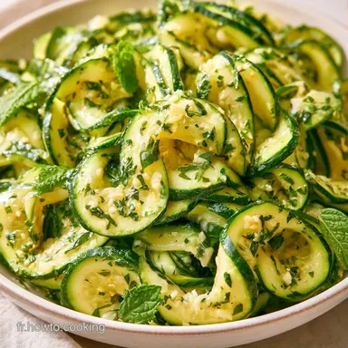 Courgettes Marin&eacute;es &agrave; l'Huile d'Olive Fiche recette