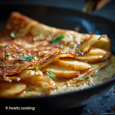 Cr&ecirc;pe aux Pommes L&eacute;g&egrave;re Recette ultrafacile et sans beurre Fiche recette