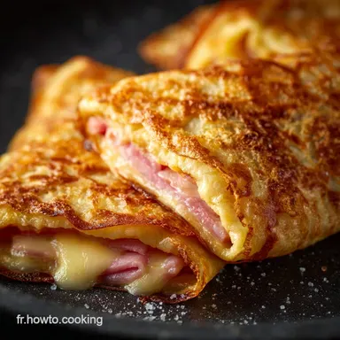 Cr&ecirc;pes Farcies au Jambon et au Comt Recette Facile et Gourmande Fiche recette