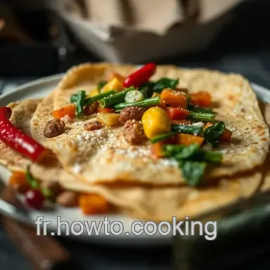 Cr&ecirc;pes V&eacute;g&eacute;tariennes aux L&eacute;gumes Saut&eacute;s : Mon Recette Facile Fiche recette