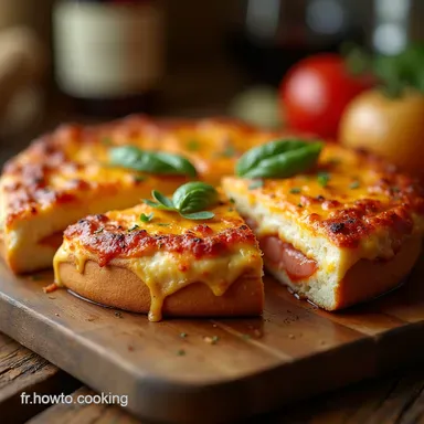 Croque Monsieur Fa&ccedil;on Pizza Le Gratin&eacute; Facile et Rapide Fiche recette
