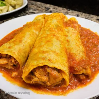 Enchiladas Fiesta Ma Recette Facile au Poulet et Chili Fiche recette