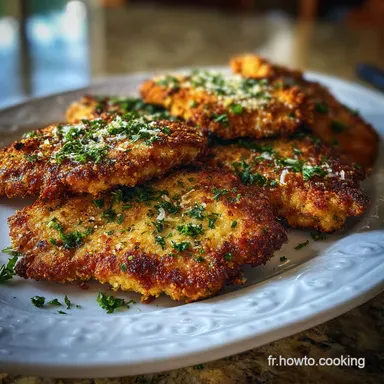 Escalope de Poulet Pan&eacute;: Crispy Baked in 20 Minutes Fiche recette