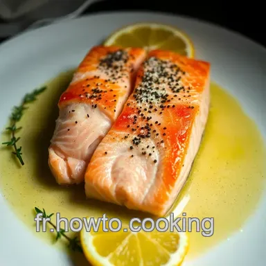 Recette Simple de Filet de Saumon &agrave; l'Aneth et au Citron Fiche recette