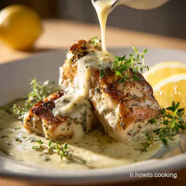 Filets de Poisson &agrave; la Cr&egrave;me au Citron Sauce Bistrot en 30 Minutes Fiche recette