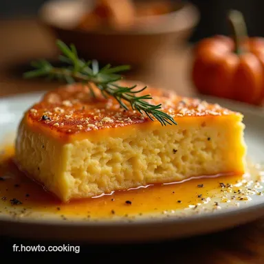 Flan à la Courge et Parmesan Rustique Recette dAutomne Simple Fiche recette