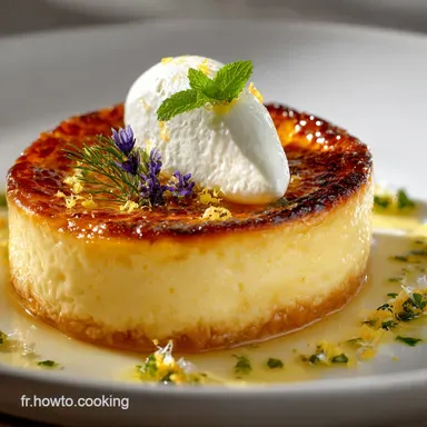 G&acirc;teau L&eacute;ger au Citron et au Fromage Blanc : Le Dessert A&eacute;rien Fiche recette
