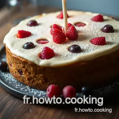 Mon G&acirc;teau d'Anniversaire &Eacute;clatant : Vanille et Fruits Rouges Fiche recette