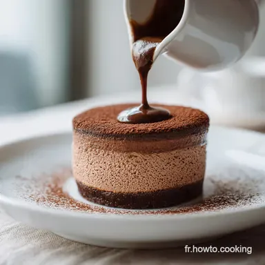 G&acirc;teau Mousse Chocolat: Velout&eacute; et Croustillant Fiche recette