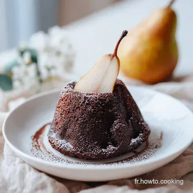 G&acirc;teau Poires Chocolat : Recette Fondante en 60 Minutes