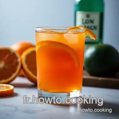 Gin Jus d'Orange: Un Cocktail Rafra&icirc;chissant et Facile Fiche recette