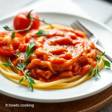Recette Sauce Tomate Facile: Le Secret de Grand-M&egrave;re! Fiche recette