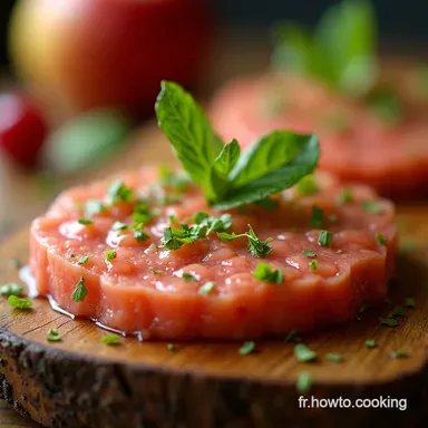 Tartare de Truite Fumée Granny Smith Recette Facile Chic Fiche recette